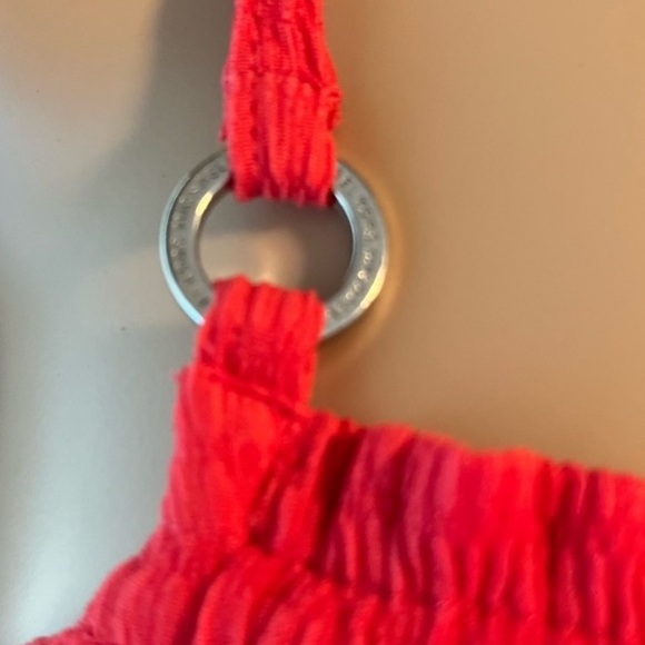 Michael Kors Smocked Square Neck Cami Dress Red Geranium‎ Size PM Stitch Fix NWT - Picture 11 of 15